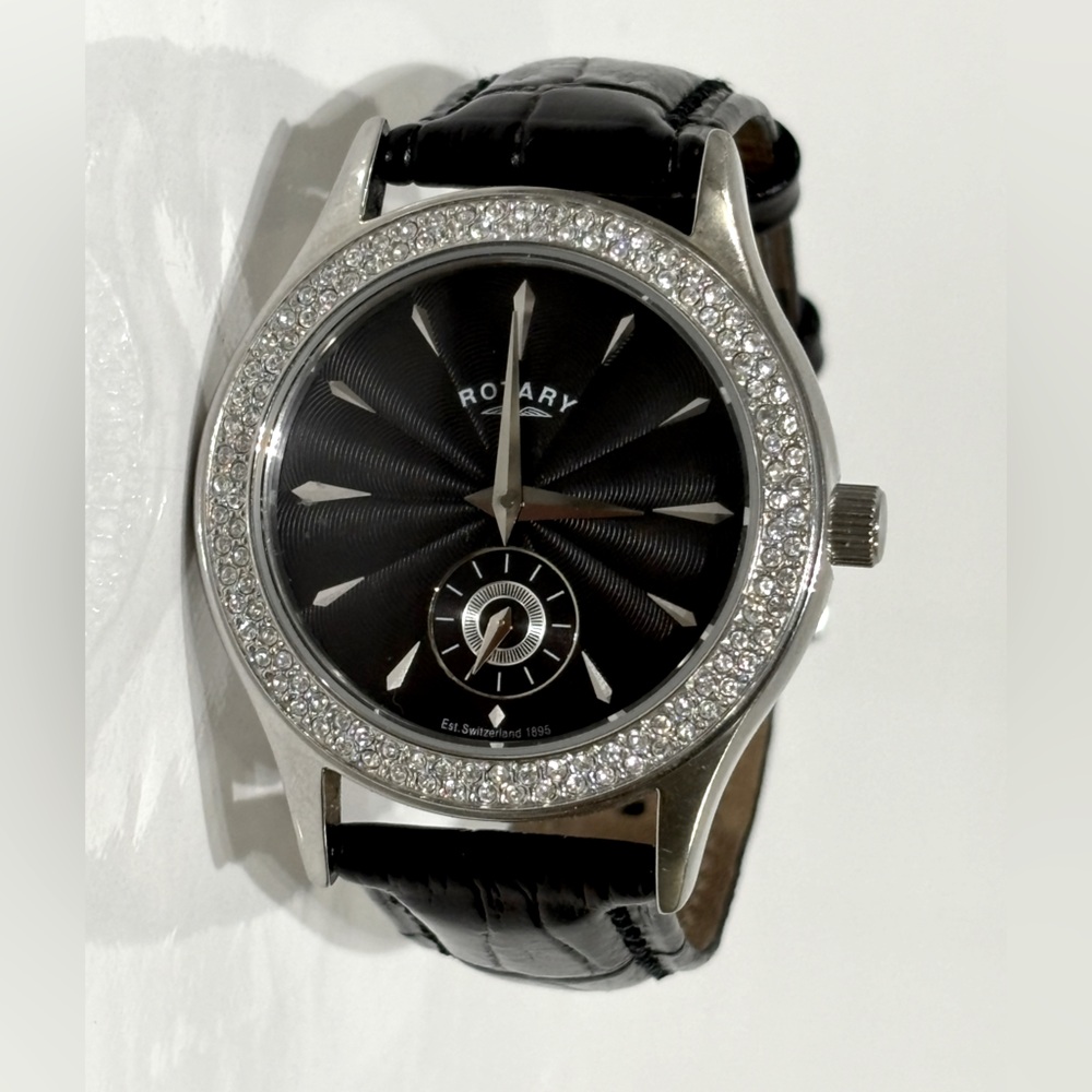 Rotary  Watch with Leather Strap